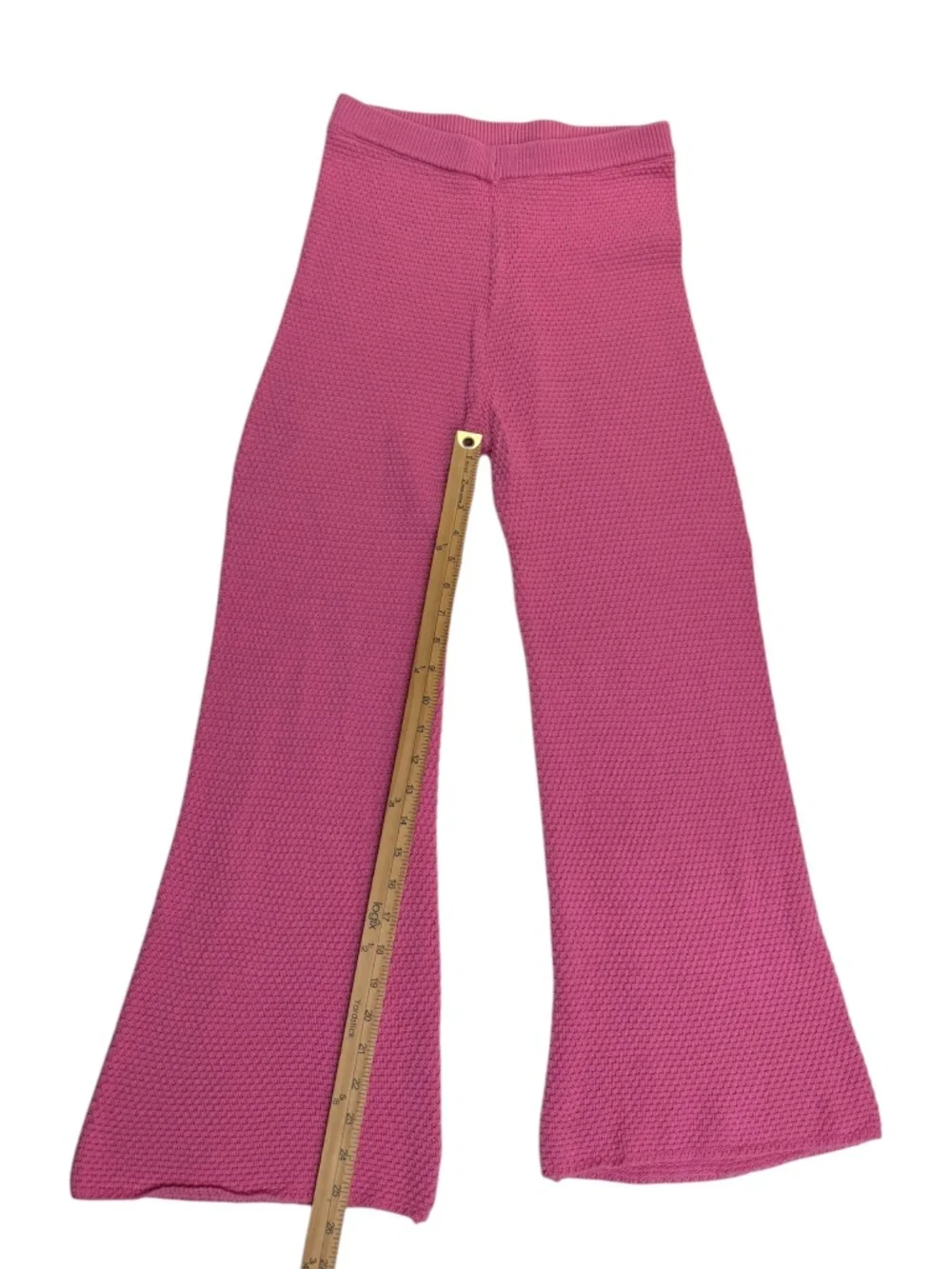 Free People Hailee Waffle Knit Lounge Set Pink Small 2 Piece